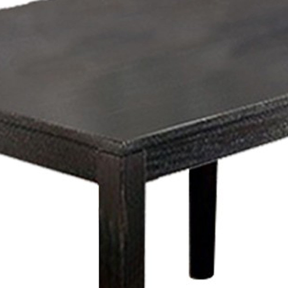 Wooden Dining Table Set Of 5, Black and Gray - FOA-CM3175T-5PK