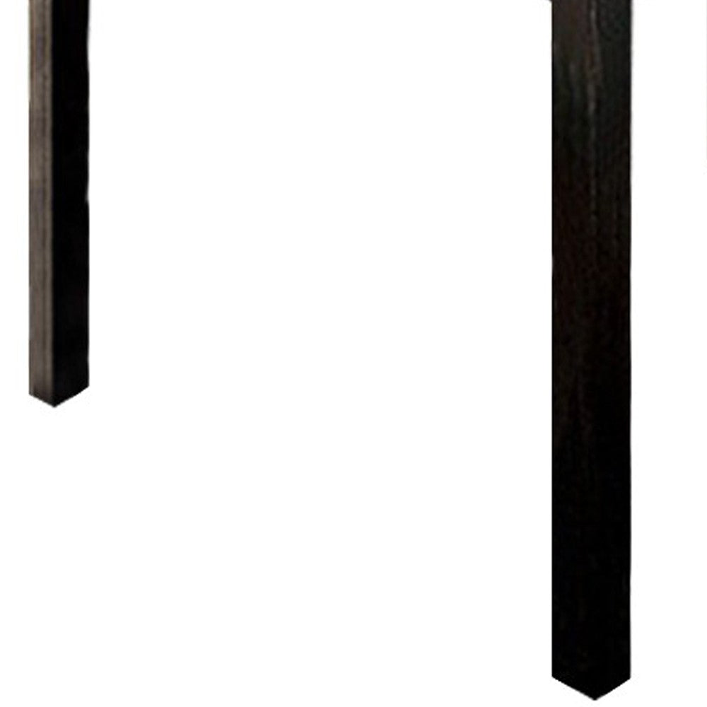 Wooden Dining Table Set Of 5, Black and Gray - FOA-CM3175T-5PK