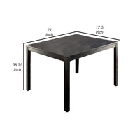 Wooden Dining Table Set Of 5, Black and Gray - FOA-CM3175T-5PK