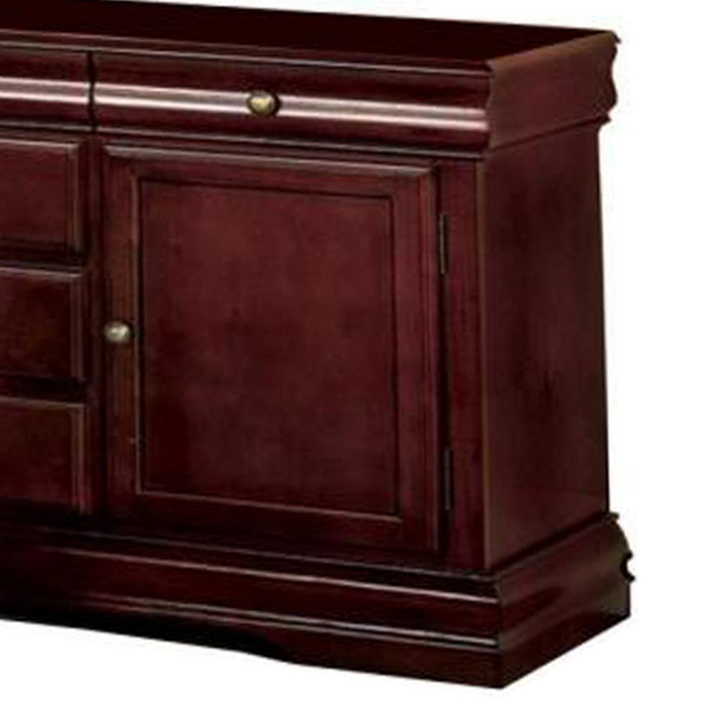 Wooden Server with spacious storage, Brown - FOA-CM3224SV(HB-B)