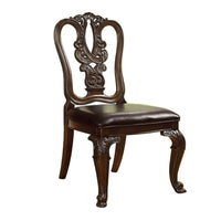 BM131229 Bellagio Traditional Wooden Carving Side Chair, Set Of 2