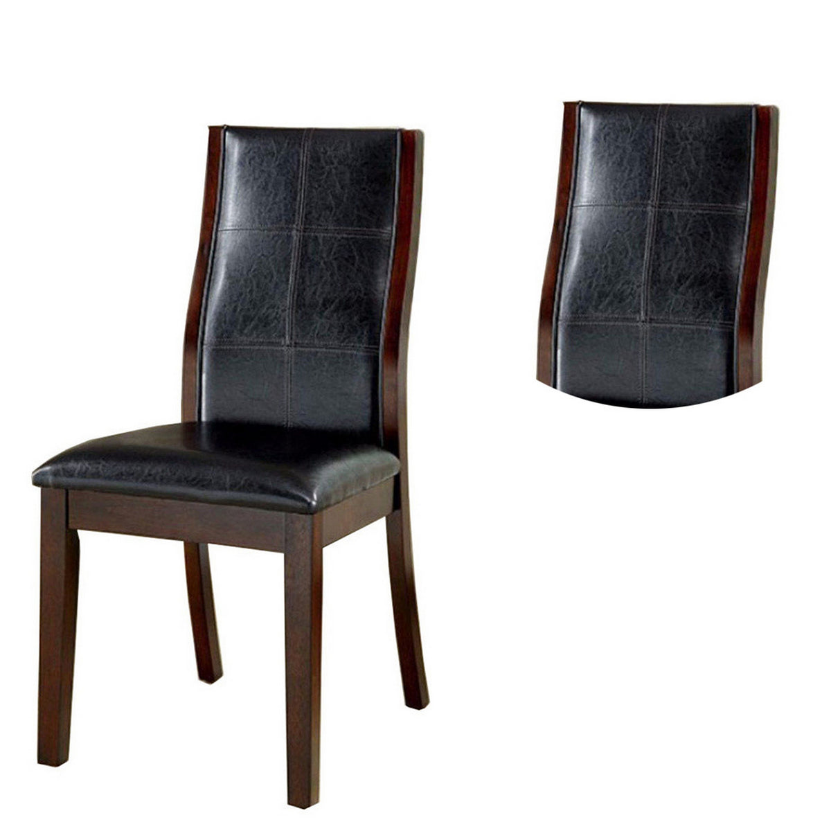 BM131248 Townsend I Transitional Side Chair, Brown Cherry Finish, Set Of 2