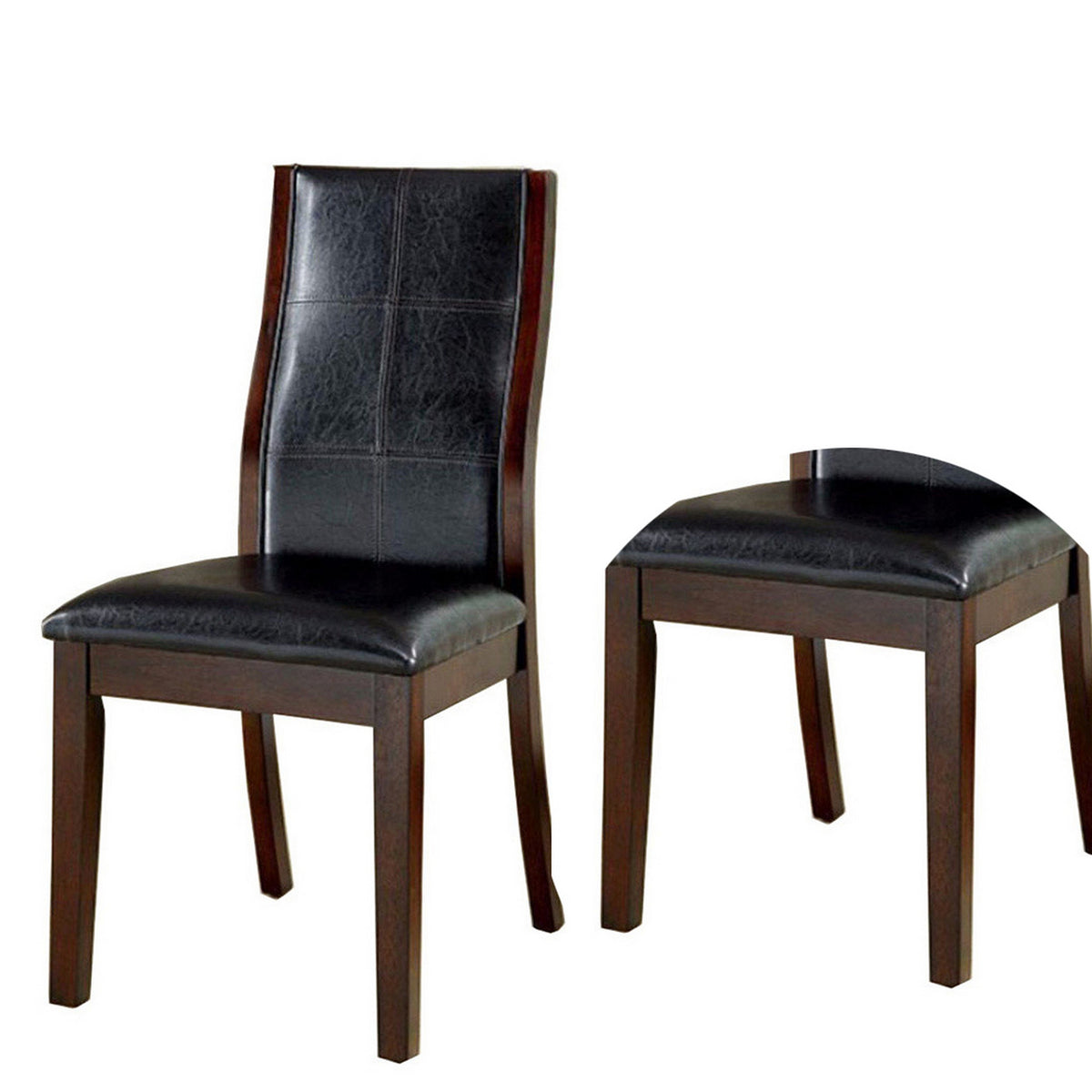 BM131248 Townsend I Transitional Side Chair, Brown Cherry Finish, Set Of 2