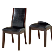 BM131248 Townsend I Transitional Side Chair, Brown Cherry Finish, Set Of 2