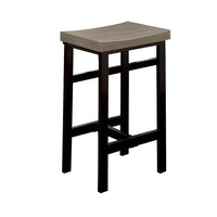 5 Piece Wooden Counter Height Table Set In Natural Brown And Black - BM181289