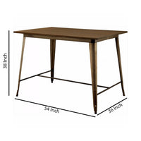 Cooper II Counter Ht. Table, Brown - FOA-CM3529PT
