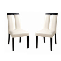 BM131300 Luminar Contemporary Side Chair, Black Finish, Set Of 2