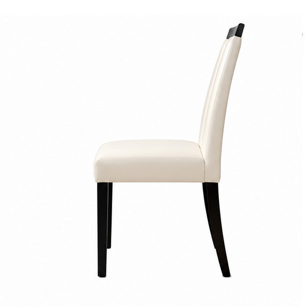 BM131300 Luminar Contemporary Side Chair, Black Finish, Set Of 2