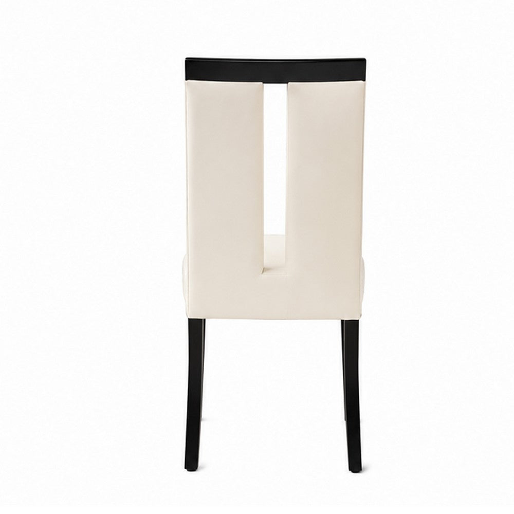 BM131300 Luminar Contemporary Side Chair, Black Finish, Set Of 2