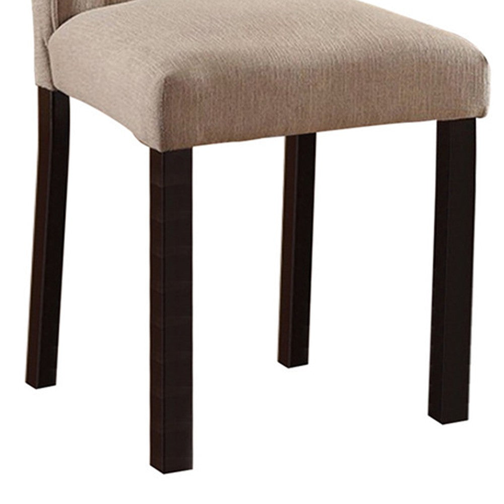 Marshall Transitional Side Chair, Set of two, Black and Ivory - FOA-CM3564SC-2PK