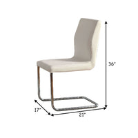 Lodia I Contemporary Side Chair, White, Set of 2 - FOA-CM3825WH-SC-2PK