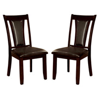 Brent Transitional Side Chair, Dark Cherry Finish, Set Of 2 - BM131987