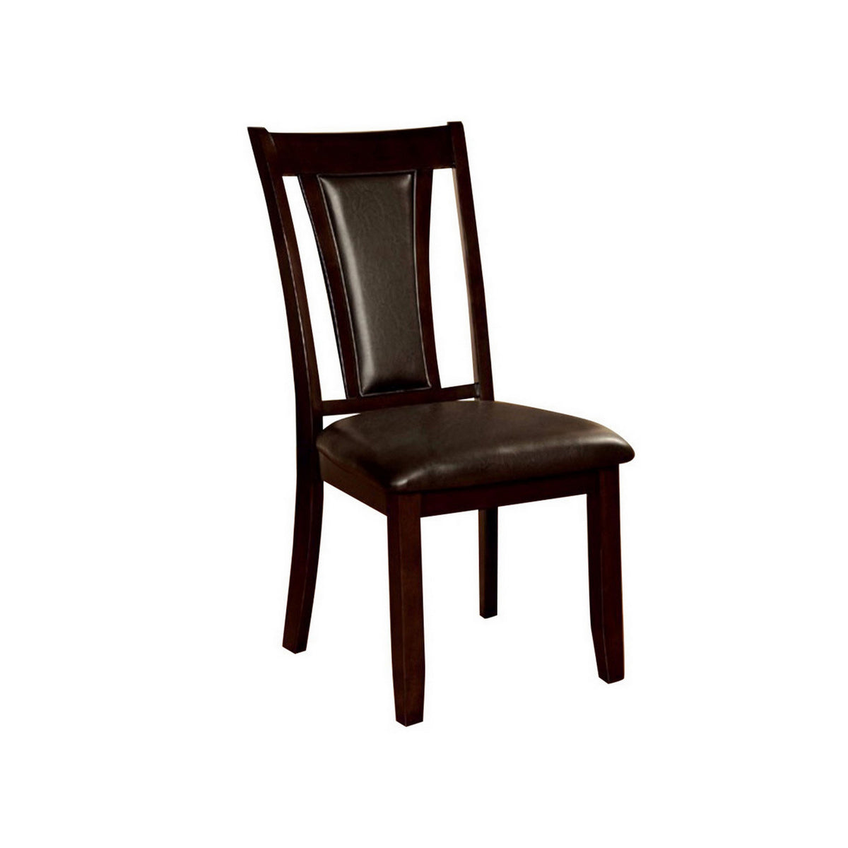 Brent Transitional Side Chair, Dark Cherry Finish, Set Of 2 - BM131987