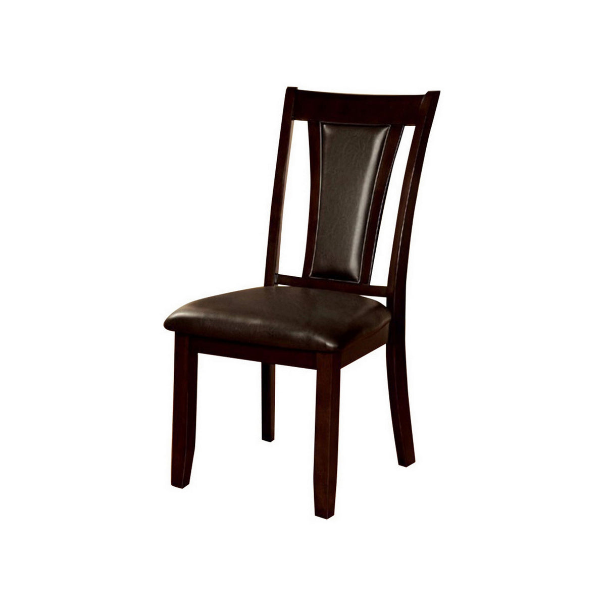 Brent Transitional Side Chair, Dark Cherry Finish, Set Of 2 - BM131987