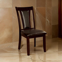 Brent Transitional Side Chair, Dark Cherry Finish, Set Of 2 - BM131987