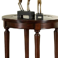GRANVIA Contemporary End Table, Dark Cherry - FOA-CM4131E