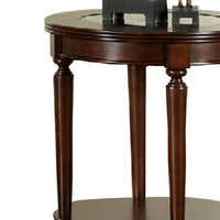 GRANVIA Contemporary End Table, Dark Cherry - FOA-CM4131E