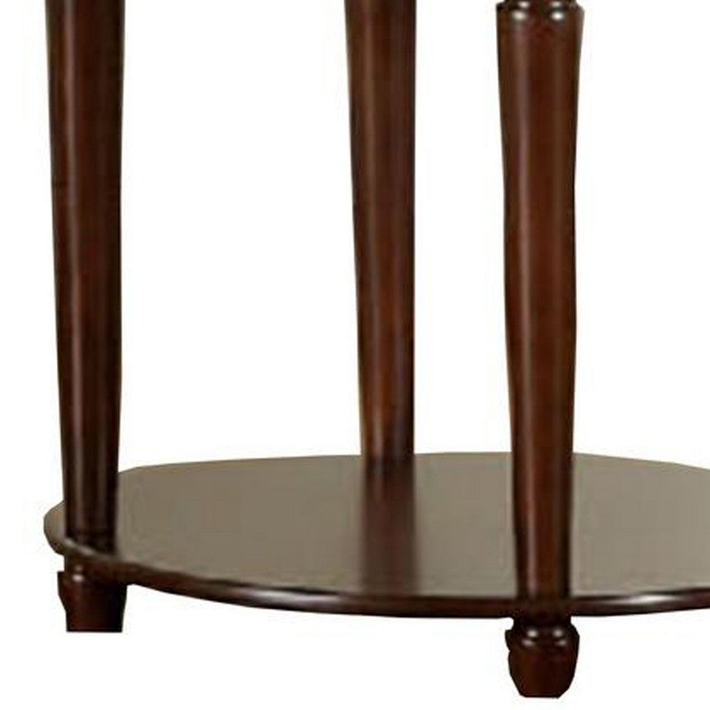 GRANVIA Contemporary End Table, Dark Cherry - FOA-CM4131E