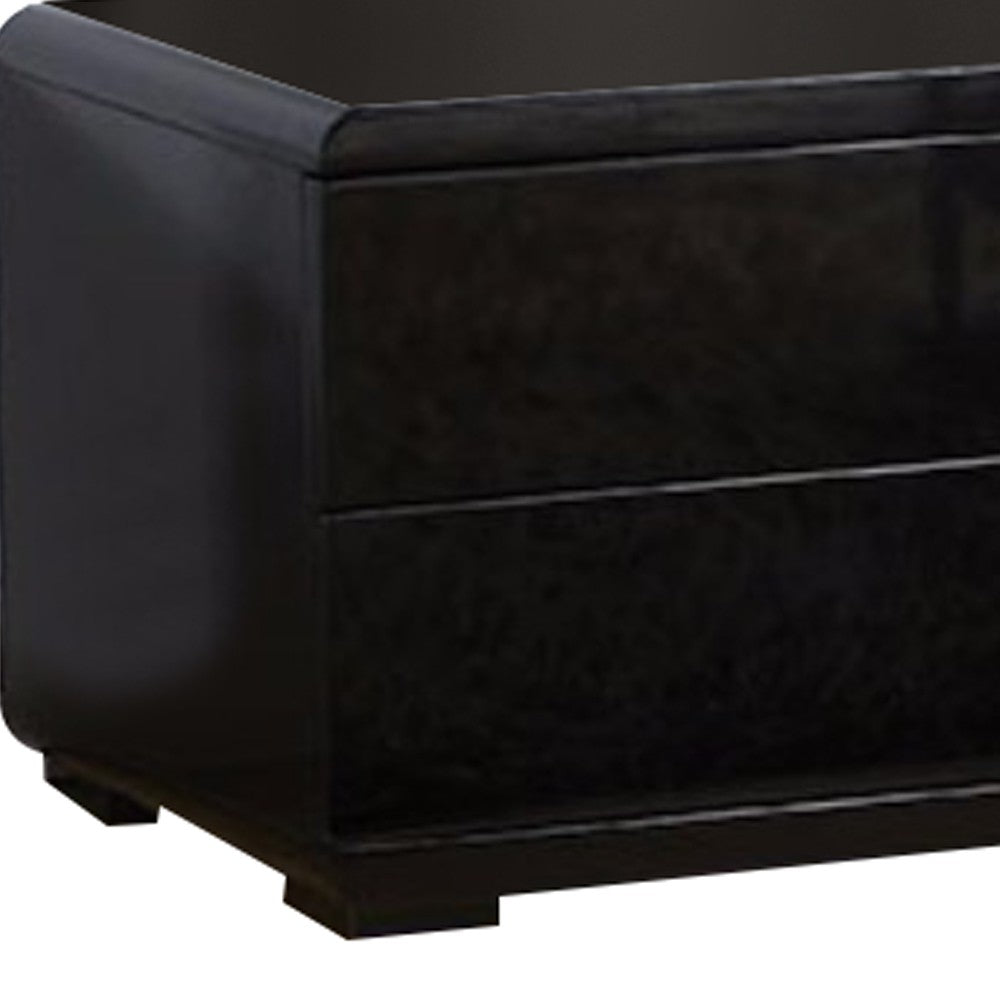 Urbane Contemporary 59' TV Console, Black - FOA-CM5530BK-TV