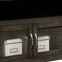 60" Wooden TV Stand With 2 Cabinets and 2 Open Shelves In Brown - FOA-CM5903-TV-60