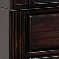 BM137844 Syracuse Traditional Style Beautiful Nightstand, Dark Walnut