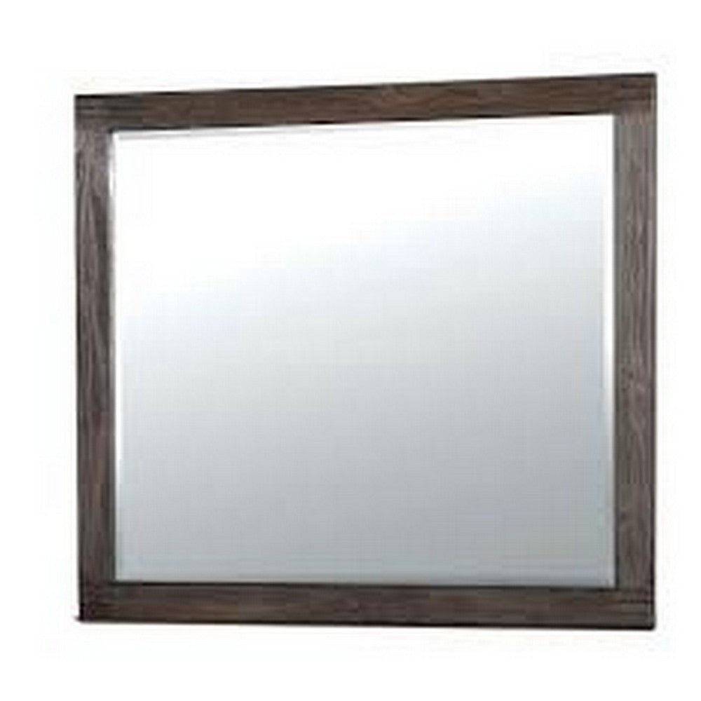 Rexburg Transitional Style Mirror, Dark Gray - FOA-CM7382M