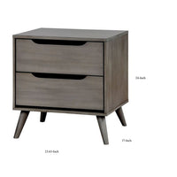Lennart Mid Century Modern Nightstand, Gray - BM123113