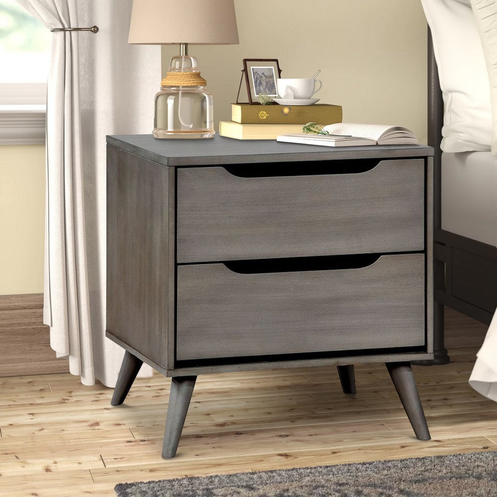 Lennart Mid Century Modern Nightstand, Gray - BM123113