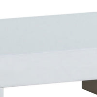 Finely Designed Contemporary Solid Wood Night Stand, Glossy White - FOA-CM7550N