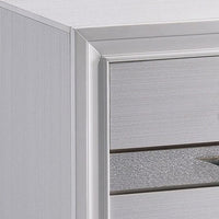 Contemporary Solid Wood Night Stand With Jewelry Drawers, White - FOA-CM7552N