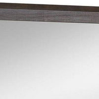 Manvel Contemporary Mirror, Two Tone Antique Gray - FOA-CM7867M