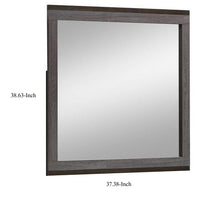 Manvel Contemporary Mirror, Two Tone Antique Gray - FOA-CM7867M