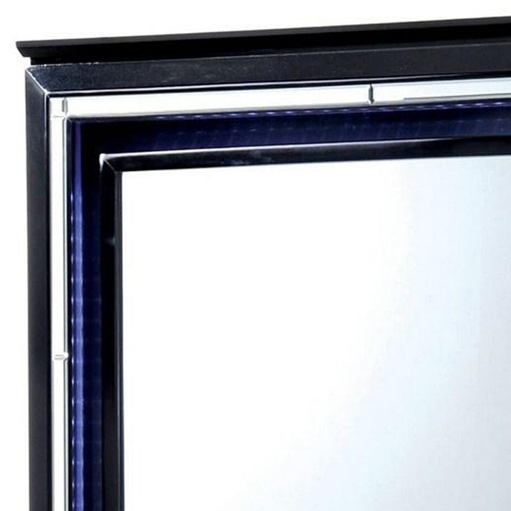 Bellaova Contemporary Style Mirror, Black - FOA-CM7979BK-M