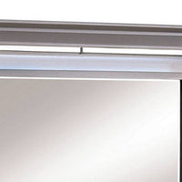 Bellanova Contemporary Style Mirror , Silver - FOA-CM7979SV-M