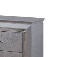 Bellanova Contemporary Night Stand In Silver - BM123298
