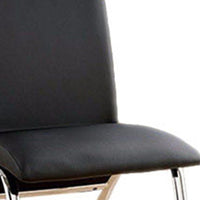 Glenview Contemporary Side Chair, Black Finish Set Of 2 - FOA-CM8370BK-SC-2PK