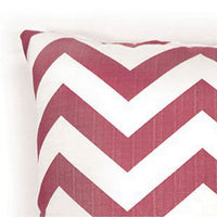 Zoe Contemporary Pillow, Red Chevron, Set of 2 - FOA-PL6022RD-S-2PK