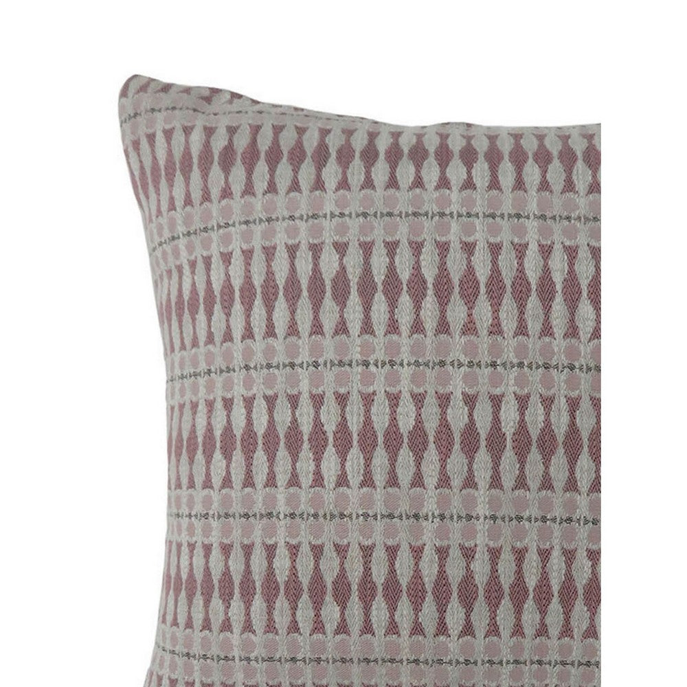 Contemporary Style Simple Traditionally Designed Set of 2 Throw Pillows, Red - FOA-PL6030RD-L-2PK