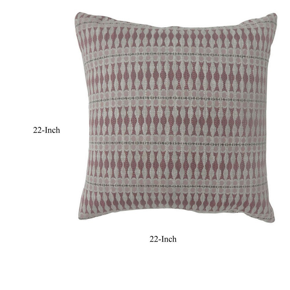 Contemporary Style Simple Traditionally Designed Set of 2 Throw Pillows, Red - FOA-PL6030RD-L-2PK
