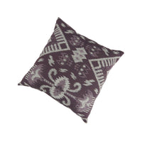 Contemporary Style Set of 2 Throw Pillows, Purple, White - FOA-PL6032PR-L-2PK