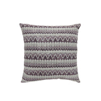 Contemporary Style Horizontally Zigzag Designed Set of 2 Throw Pillows, Purple - FOA-PL6033PR-S-2PK