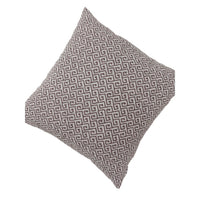 Contemporary Style Small Diagonal Patterned Set of 2 Throw Pillows, Brown - FOA-PL6037BR-L-2PK