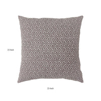Contemporary Style Small Diagonal Patterned Set of 2 Throw Pillows, Brown - FOA-PL6037BR-L-2PK