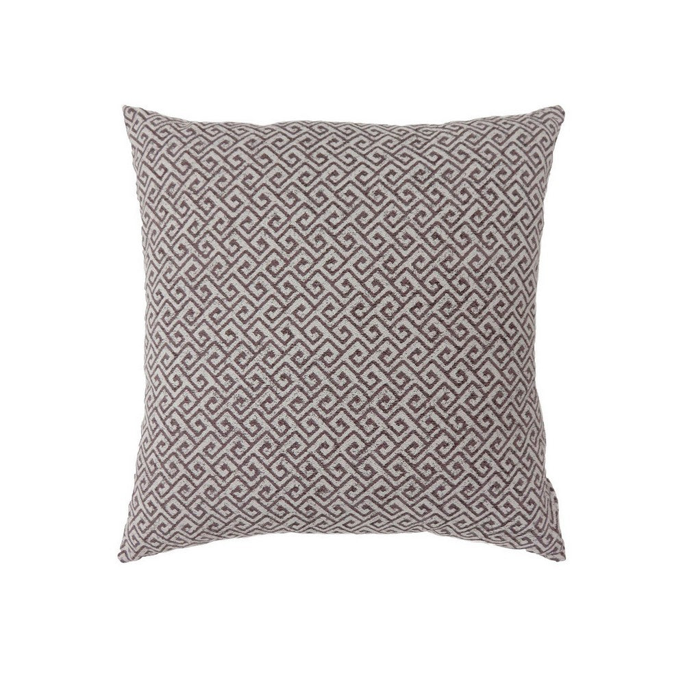 Contemporary Style Small Diagonal Patterned Set of 2 Throw Pillows, Brown - FOA-PL6037BR-S-2PK