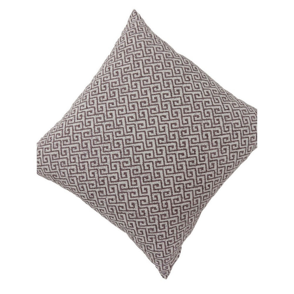 Contemporary Style Small Diagonal Patterned Set of 2 Throw Pillows, Brown - FOA-PL6037BR-S-2PK
