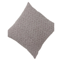 Contemporary Style Small Diagonal Patterned Set of 2 Throw Pillows, Brown - FOA-PL6037BR-S-2PK