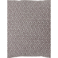 Contemporary Style Small Diagonal Patterned Set of 2 Throw Pillows, Brown - FOA-PL6037BR-S-2PK