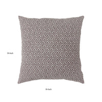 Contemporary Style Small Diagonal Patterned Set of 2 Throw Pillows, Brown - FOA-PL6037BR-S-2PK