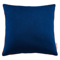 Modway Accentuate 18" Performance Velvet Accent Throw Pillow, 18" x 18", Navy Blossom