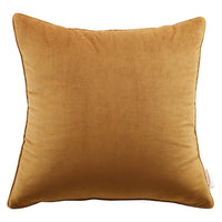 Modway Enhance Performance Velvet Throw Pillow, 20" x 20", Cognac